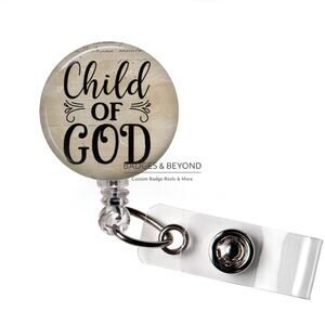 ✝️✨ Child of God Badge Reel | Christian Retractable ID Holder
